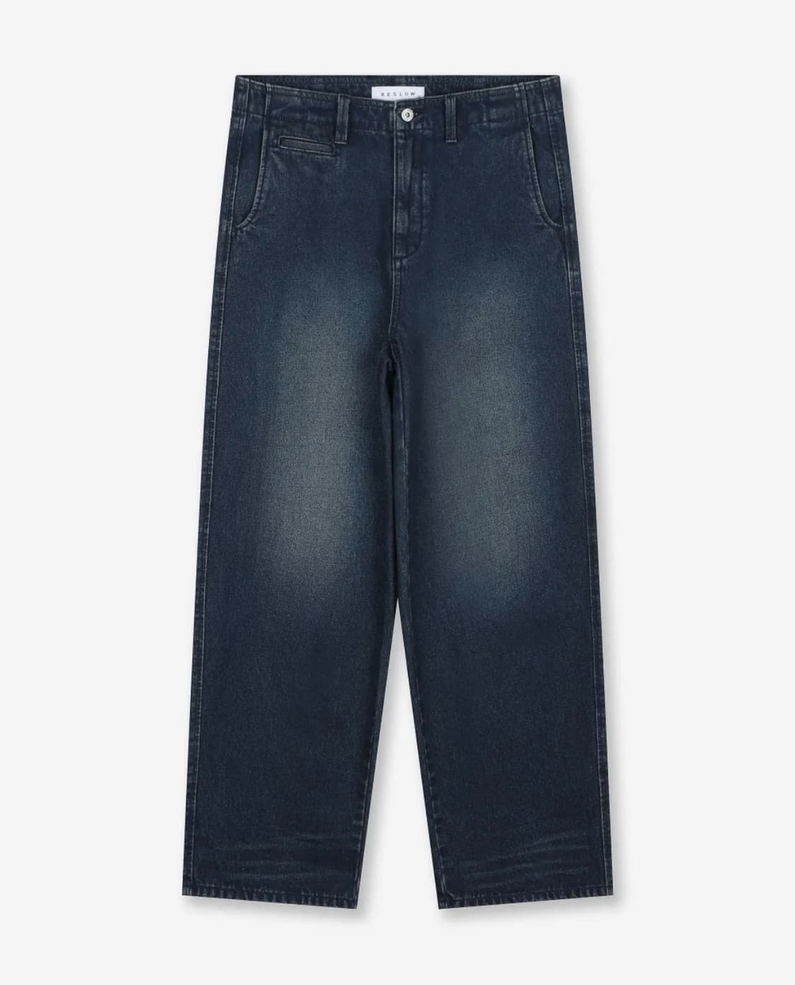 (32/새상품) 비슬로우 빈티지 워시드 데님 인디고 상품이미지1