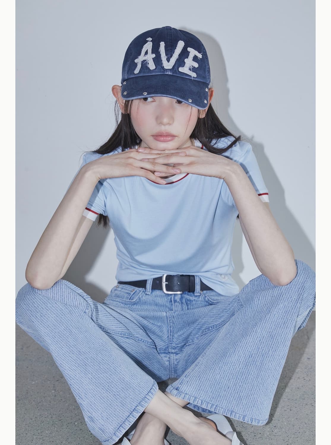 아비에무아 / 아플리케 빈티지 리벳 캡 (네이비) / OS 상품이미지2