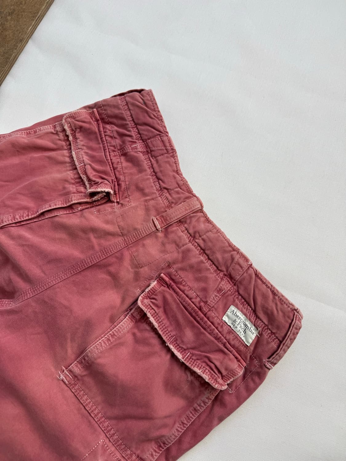 (희귀) abercrombie 아베크롬비 빈티지 카고 핑크 반바지 상품이미지6