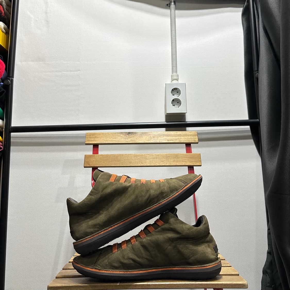 EU42) 265-270 캠퍼 운동화 남성 남자 신발 비틀 스웨이드 카키 상품이미지7