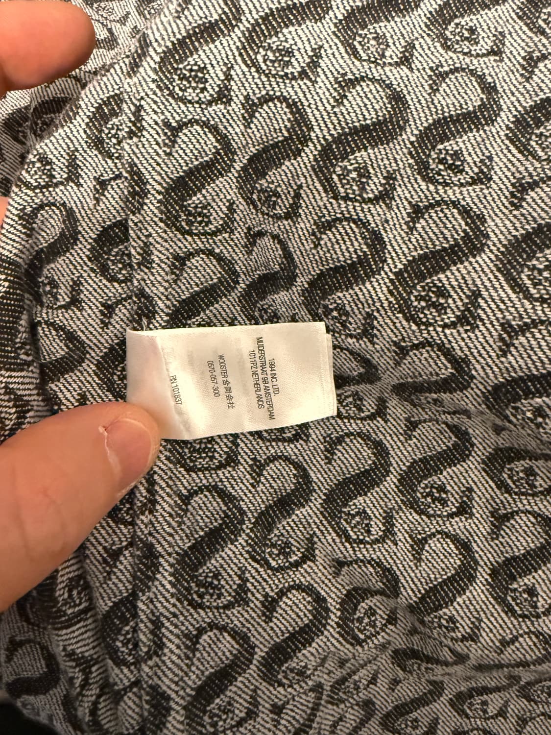 슈프림 모노그램 데님셔츠 자켓 블랙 XL 상품이미지6