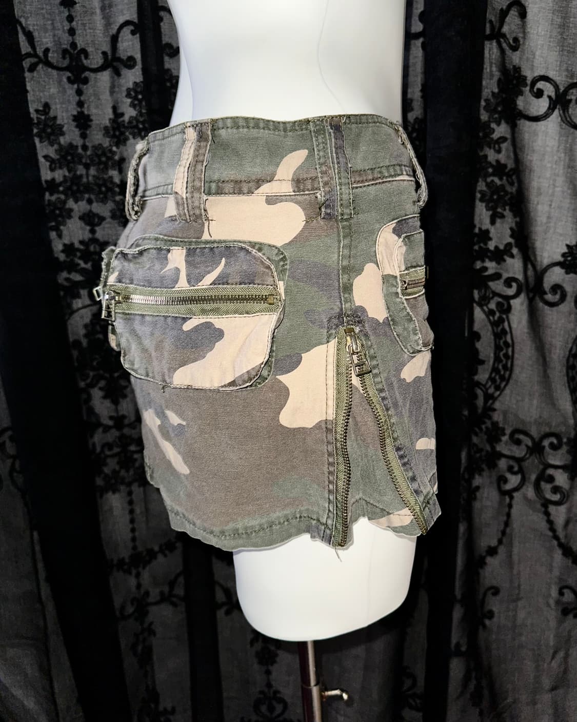 camo y2k skirt 상품이미지4