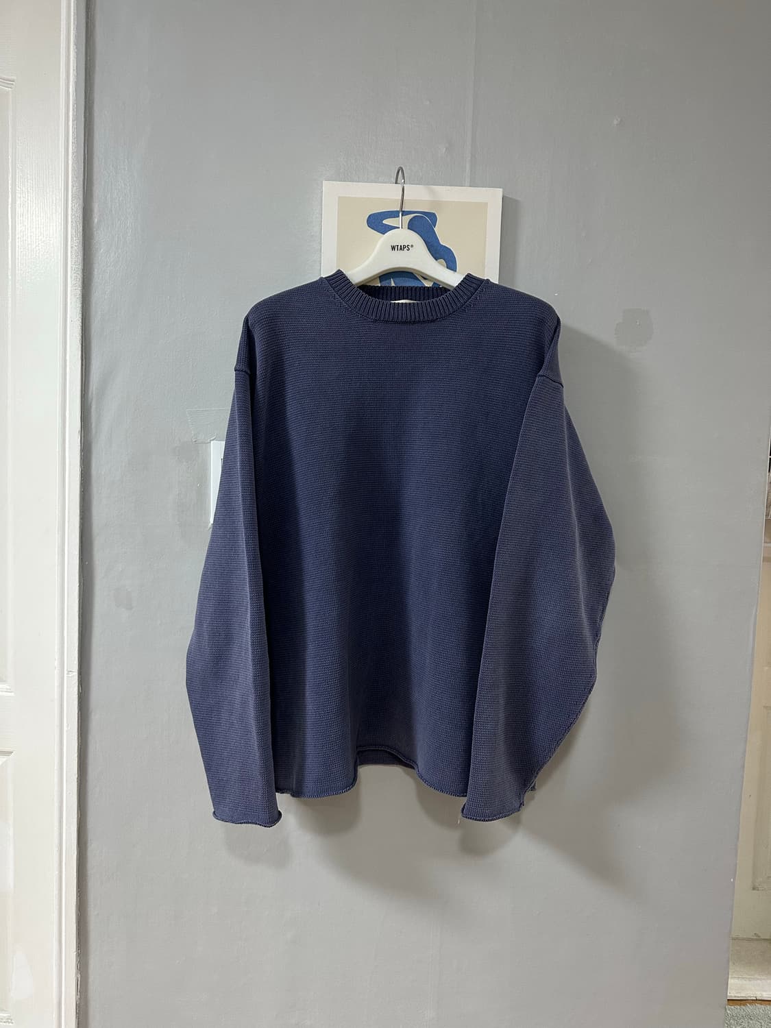 라디올 크루넥 스웨터 스모크블루 L 상품이미지1