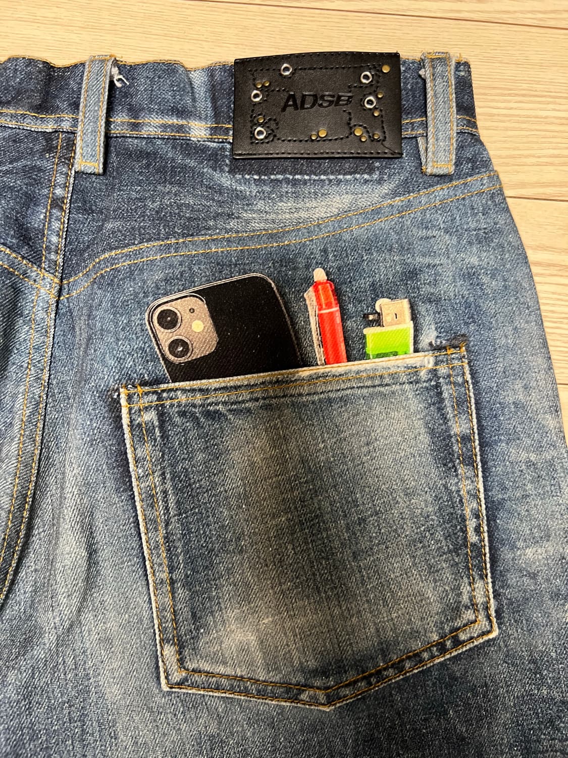 앤더슨벨 트롱프뢰유 데님 팬츠 28 사이즈 상품이미지6