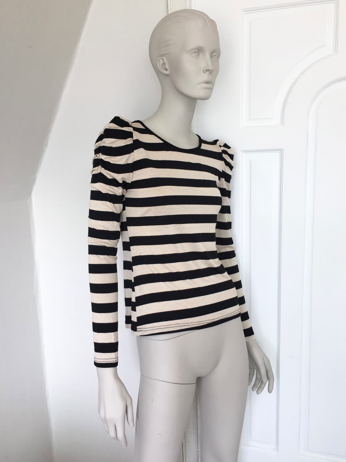 Stripes Shirring T-shirts 상품이미지2