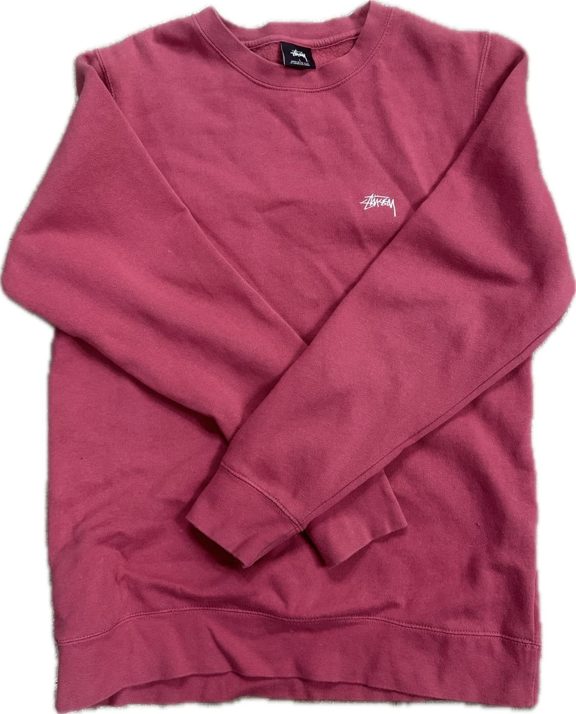 스투시 레드 핑크 맨투맨 스웻셔츠 L 상품이미지2