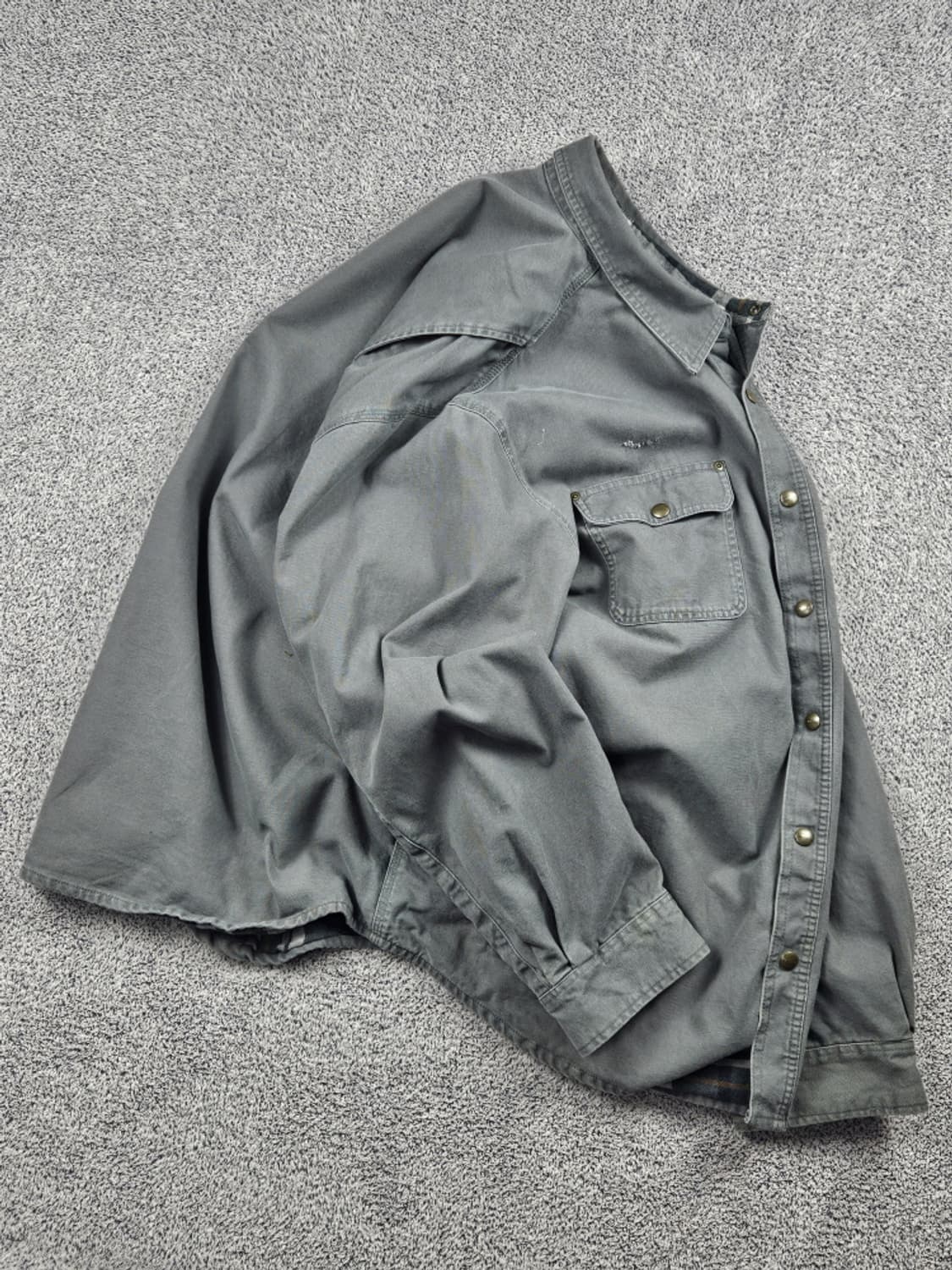 칼하트 캔버스 헤비 플란넬 워크 셔츠 자켓 ( 2XL ) / 10450 상품이미지4