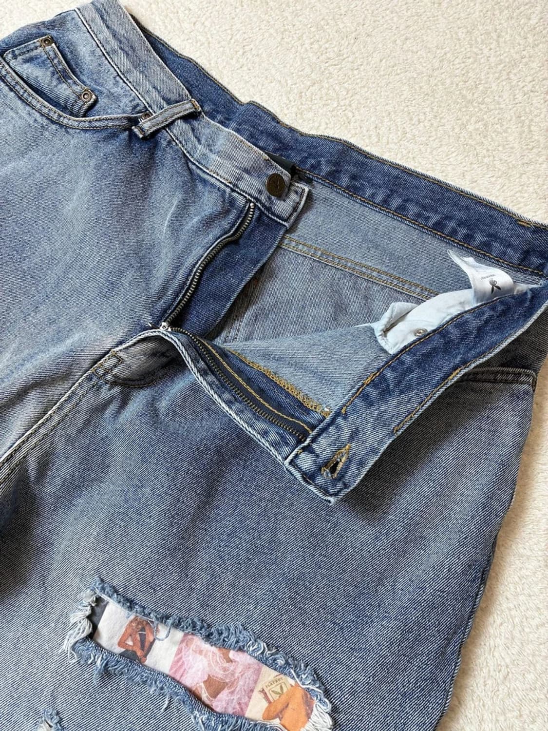 위켄더스 x 플레이보이 24ss 커버 데님 팬츠 PN7006 상품이미지4