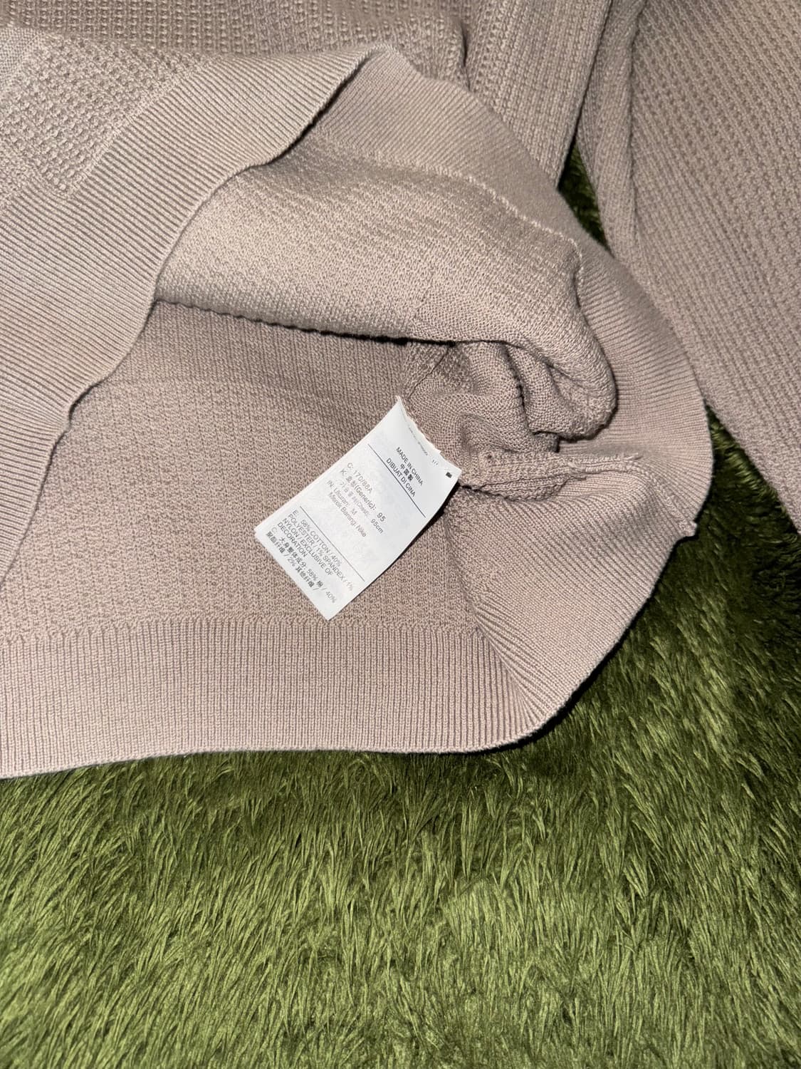 [M] 나이키 테크팩 클럽 로고 와플 니트 베이지 상품이미지6