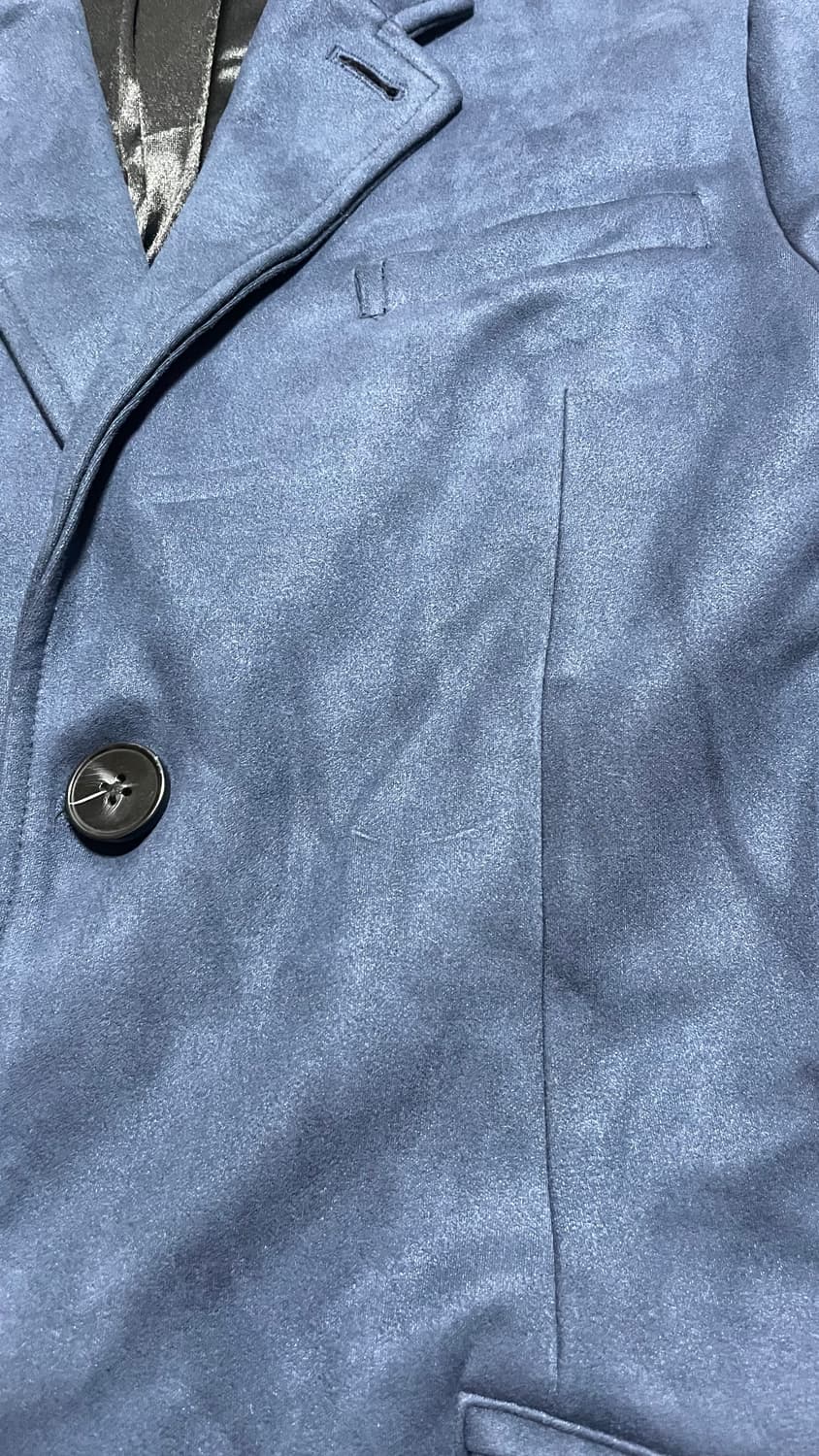 JPN 일본 빈티지 스웨이드 체스터 싱글코트 네이비 L 상품이미지9