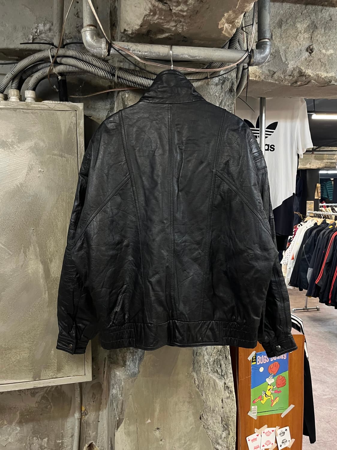 빈티지 가죽 레더자켓 블랙 XL #csz2275  상품이미지2