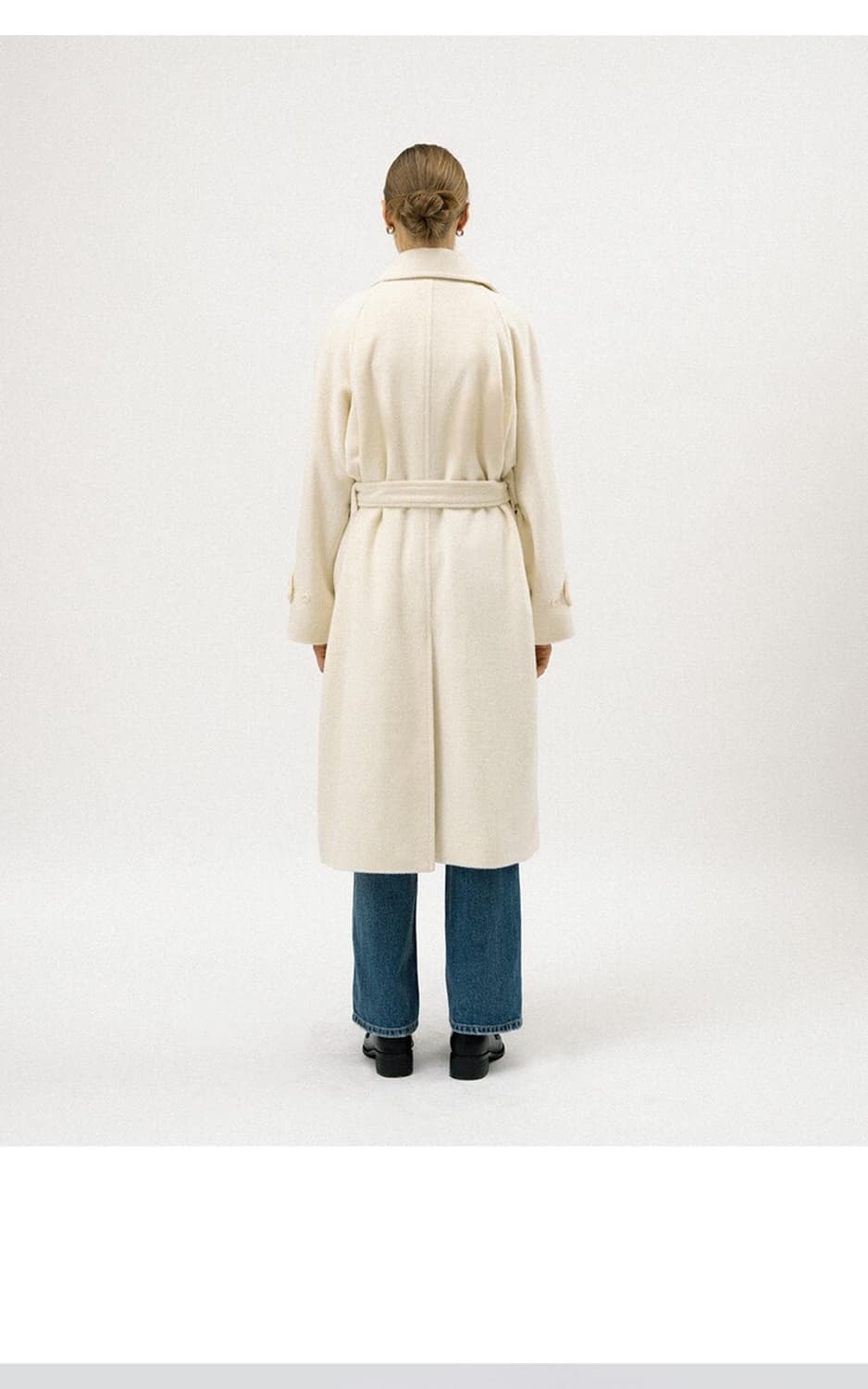 포레토 보헴 울 코트 아이보리 상품이미지5