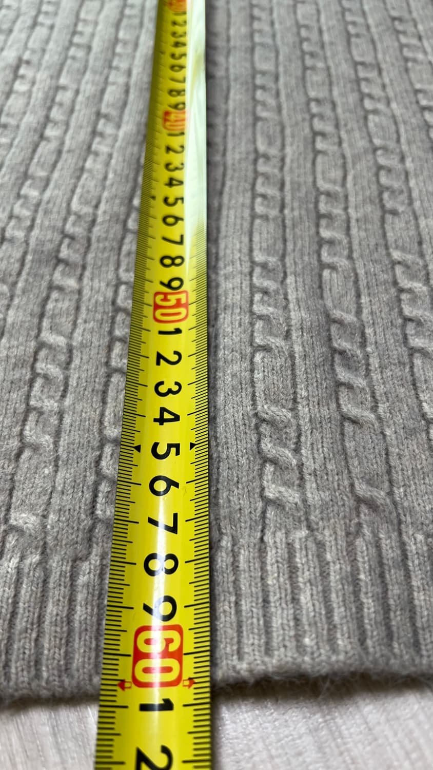 브이넥 케이블 니트 상하의 세트 상품이미지3