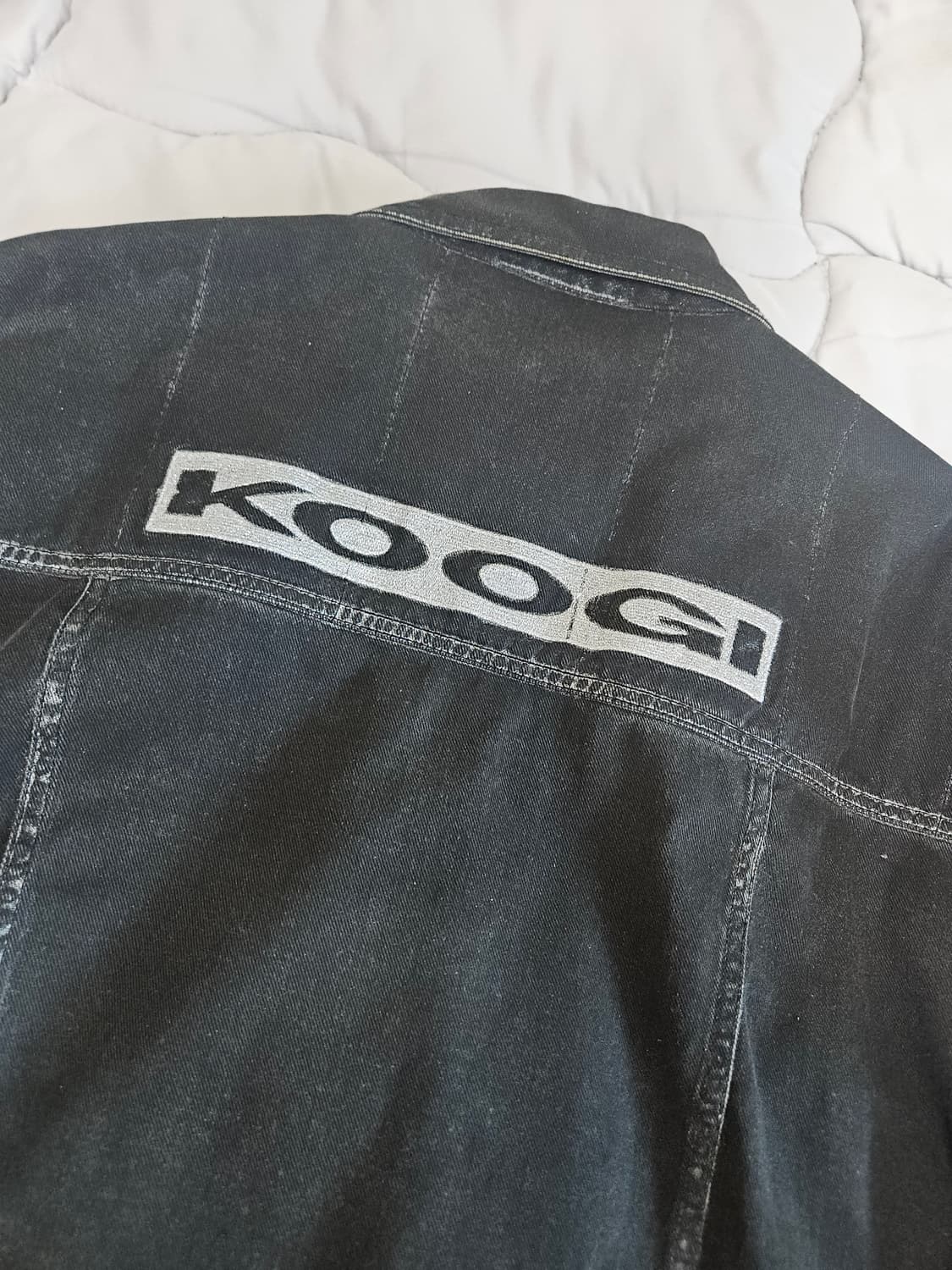 KOOGI 블랙 레더 바이커 재킷 상품이미지2