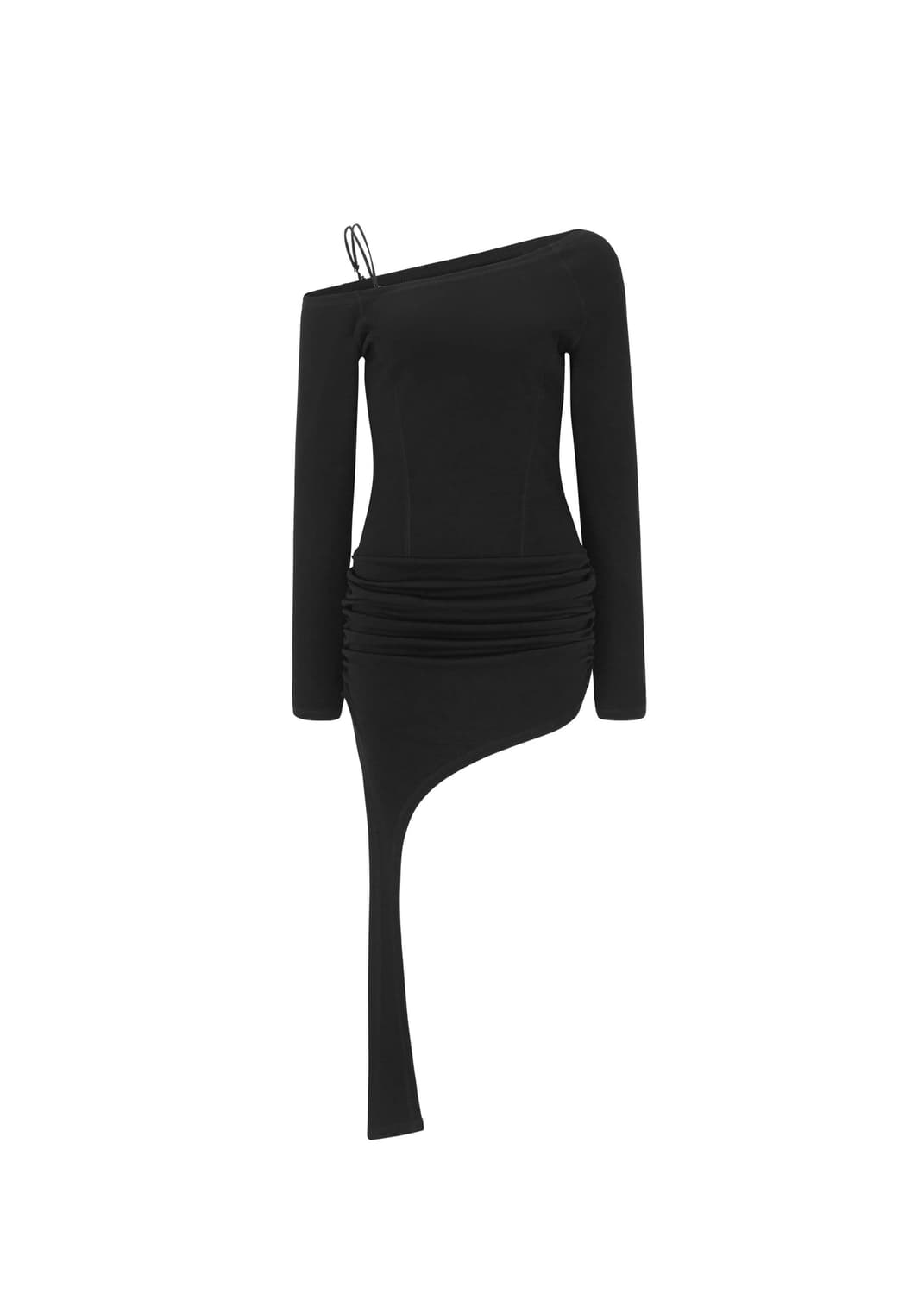 [새상품] 보헤미안서울 보헴서 커브드 헴 미니 드레스 블랙 상품이미지3