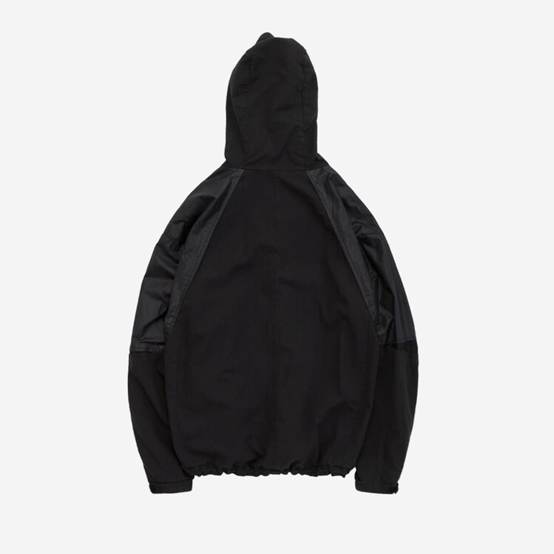 폴리테루 올드 블록 집 파카 블랙 스트라이프 글로시 블랙 상품이미지2