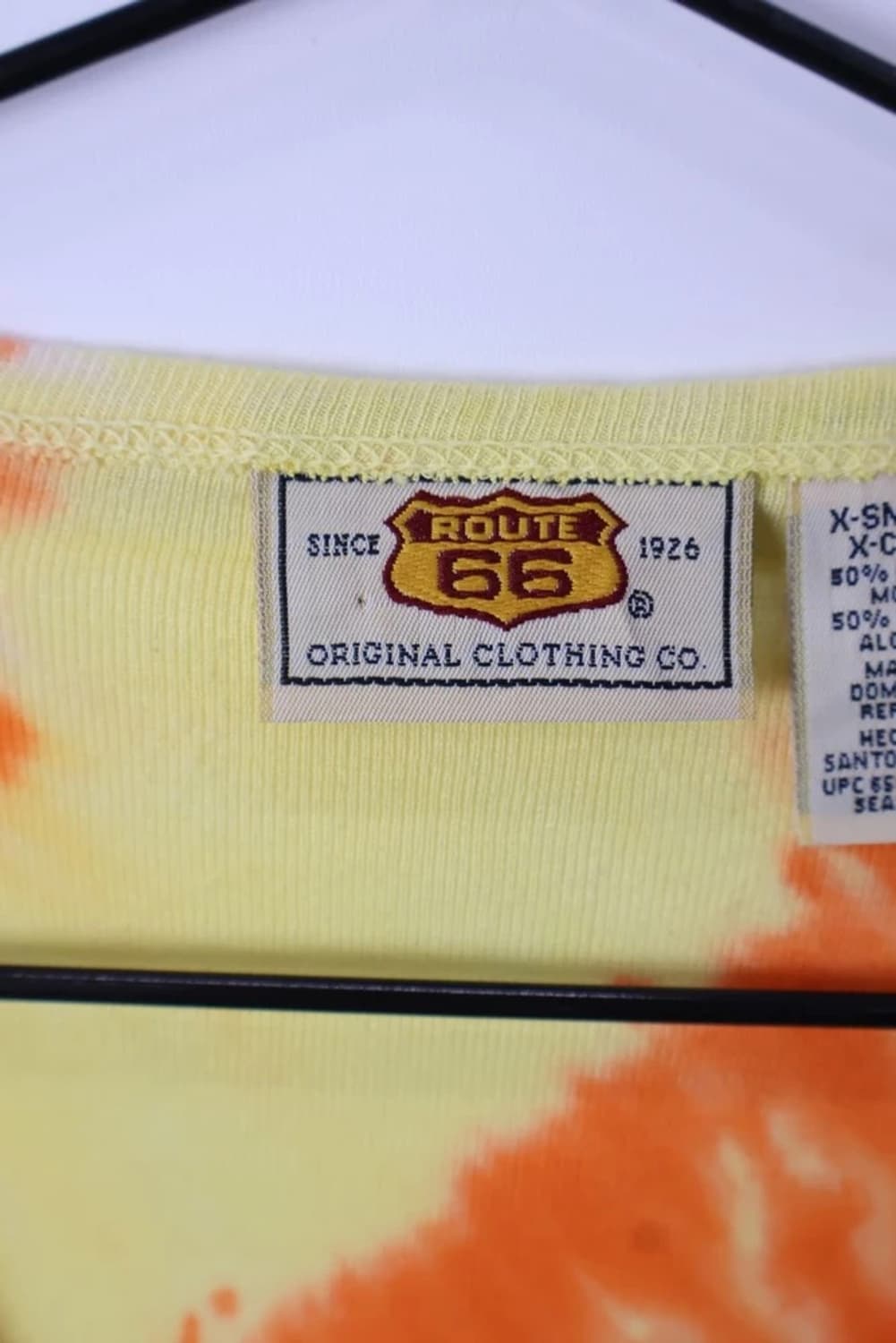 Route 66 Tie Dye V Neck T Shirt 상품이미지5