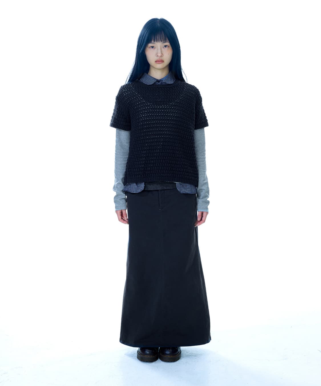 coyseio WAIST PANEL SKIRT WARM GREY 상품이미지1