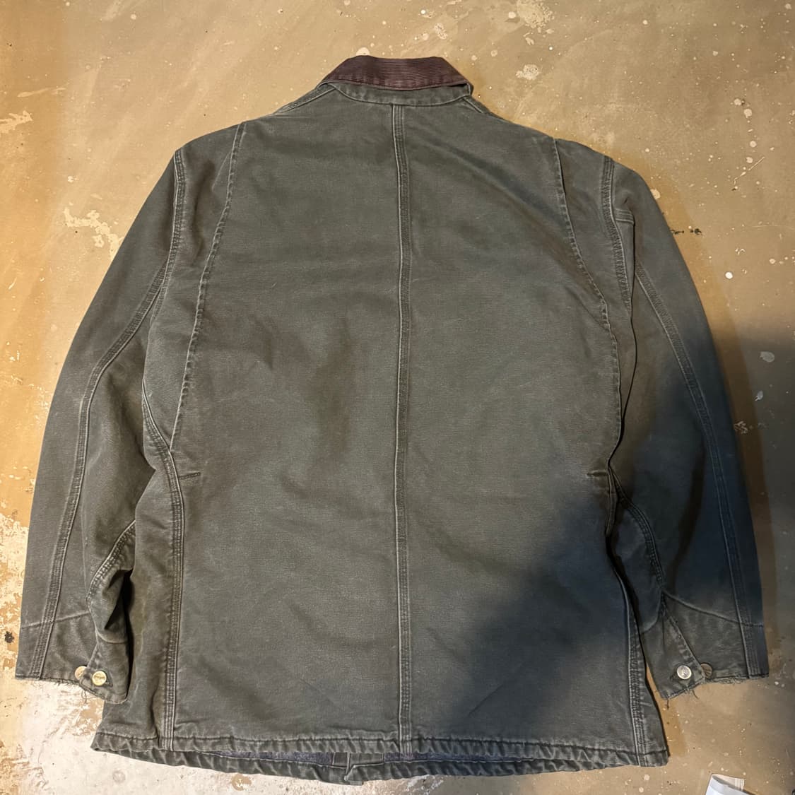 00s Carhartt chore jaket mosgreen 상품이미지4
