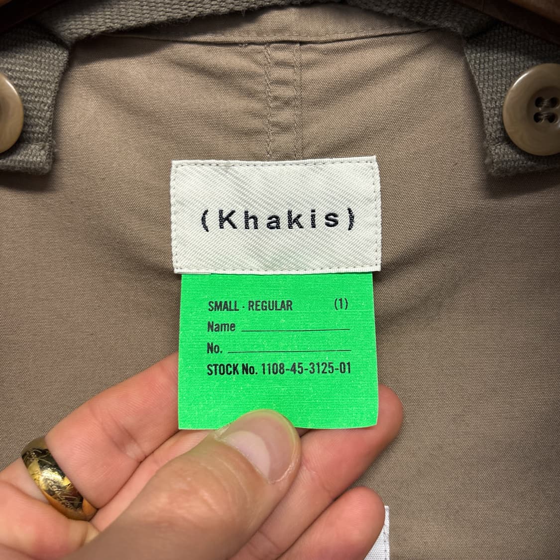 카키스 M-65 C.W 필드파카 주우재 바이오워싱 레더스냅 N1230 상품이미지8