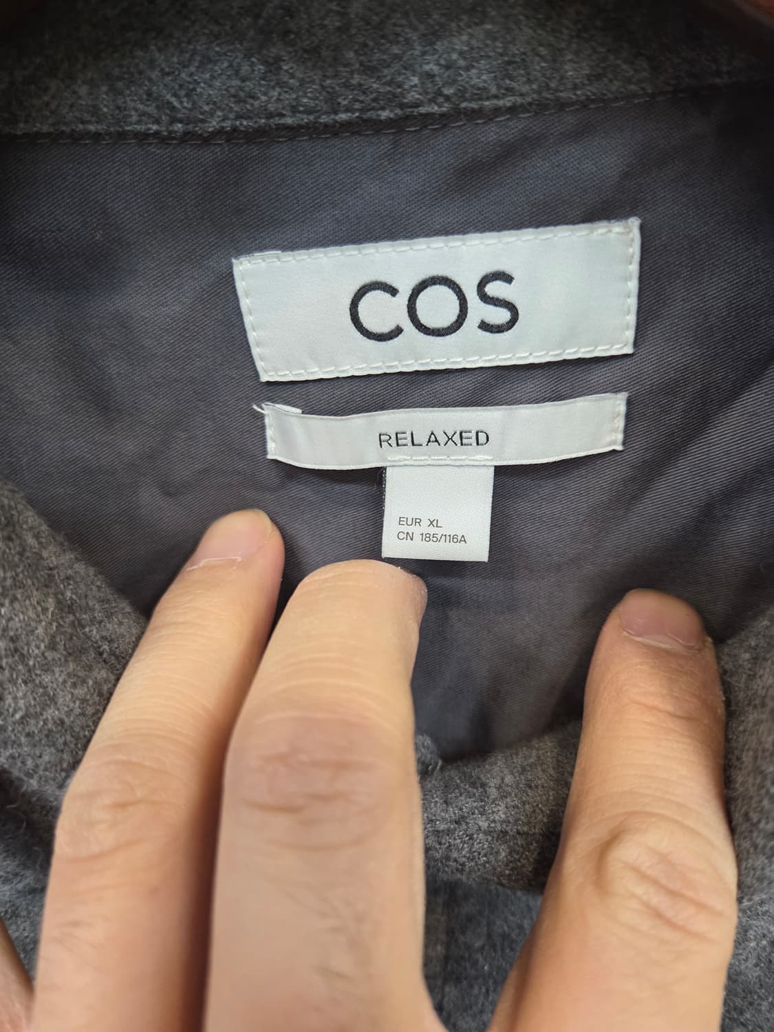 코스 cos 보일드 울 셔츠자켓 xl 상품이미지3