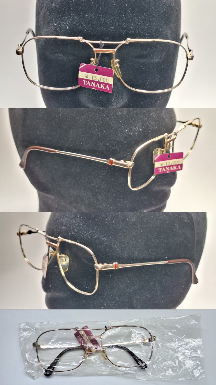80s 일본제 빈티지 데드스톡 미사용/D-PAT-P 웰링턴 투브릿지 안경 상품이미지6