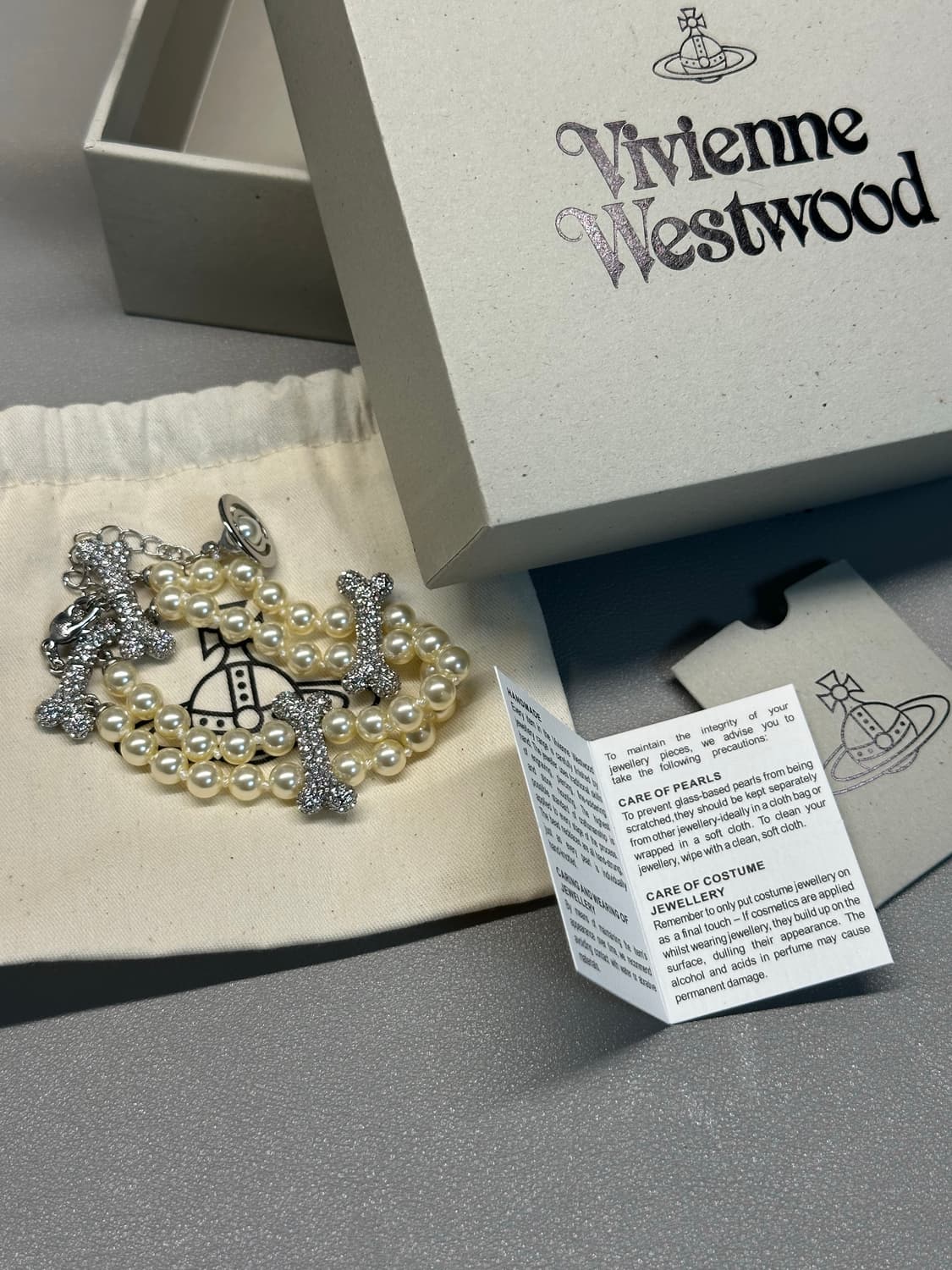 비비안웨스트우드 Faustine 펄 브레이슬릿 상품이미지1