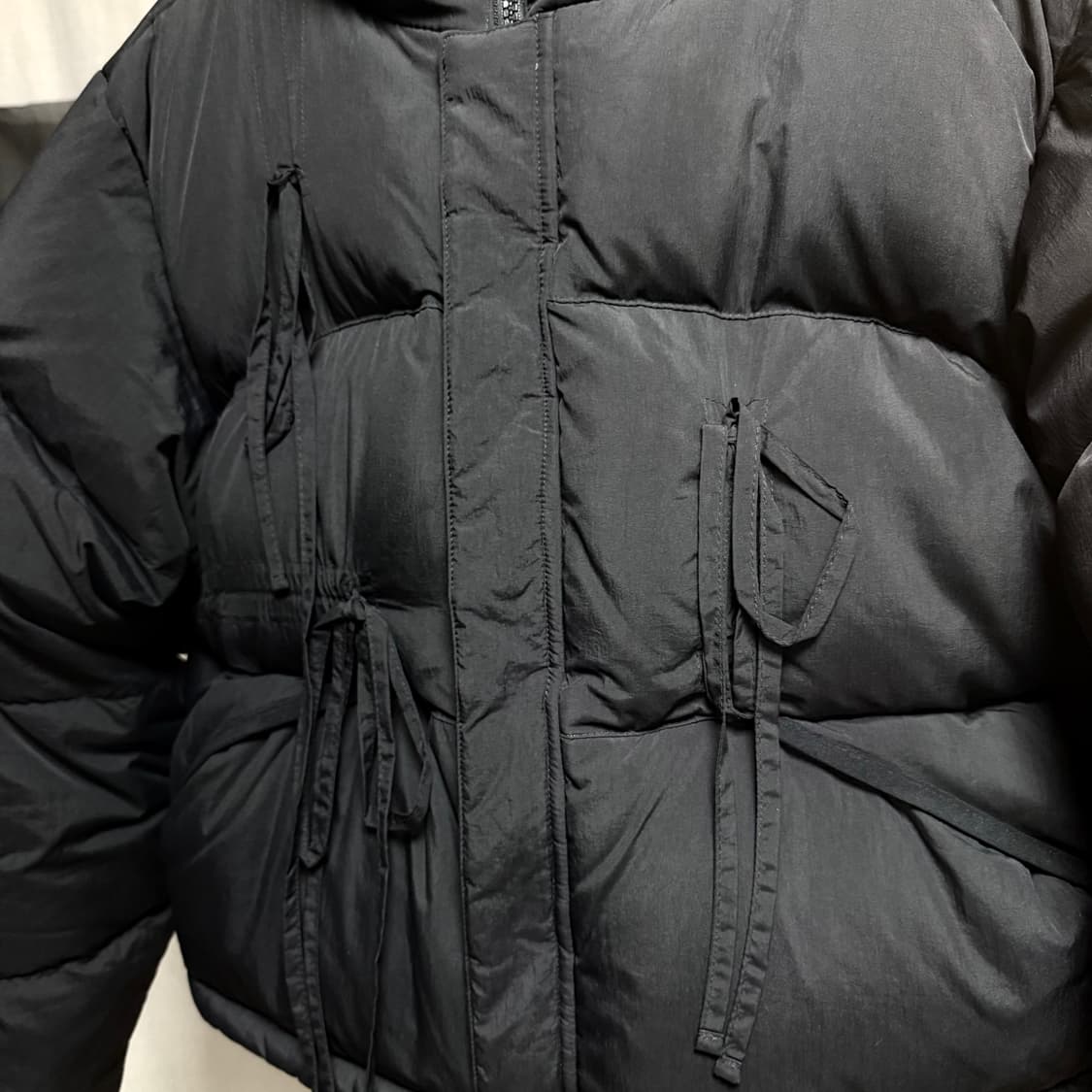 시눈 리본 패딩 상품이미지2