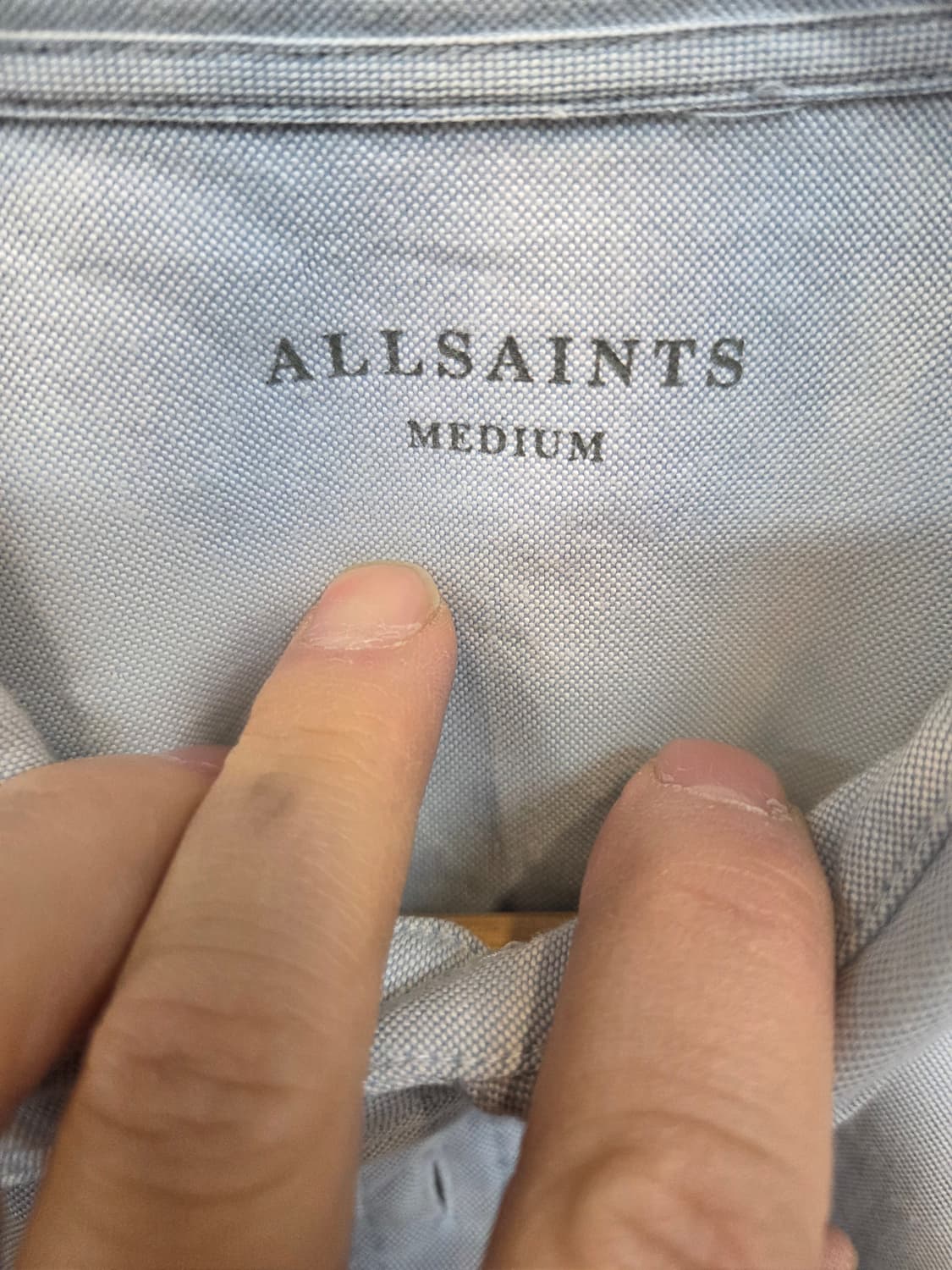 올세인츠 연청 데님 셔츠긴팔 M 상품이미지3