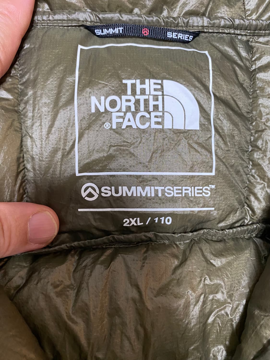 2XL) 노스페이스 써밋 마테호른 RDS 다운 자켓 카키 상품이미지2