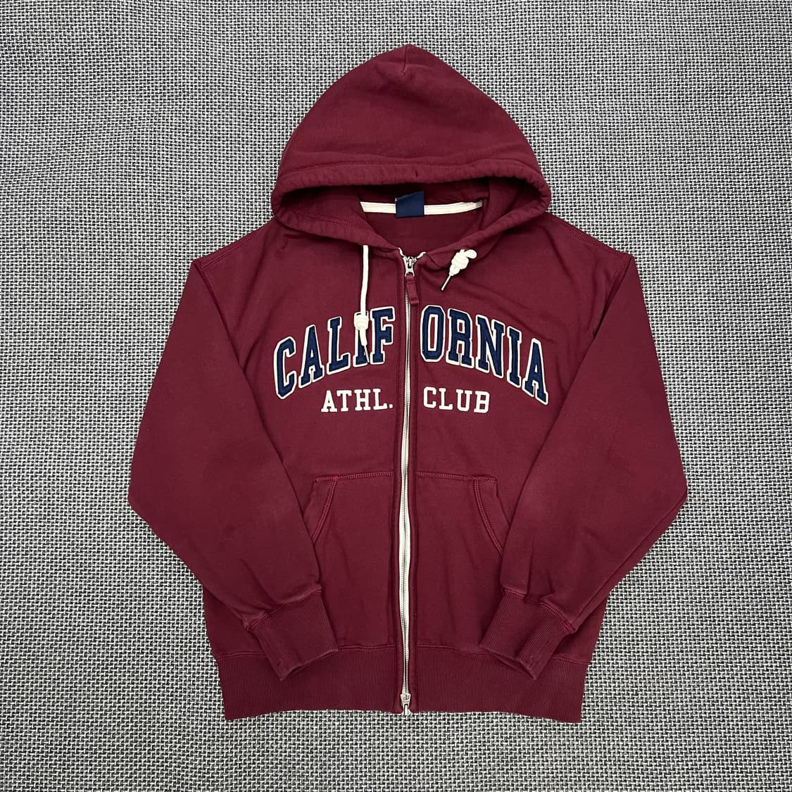 후아유 버건디 후드집업 상품이미지1