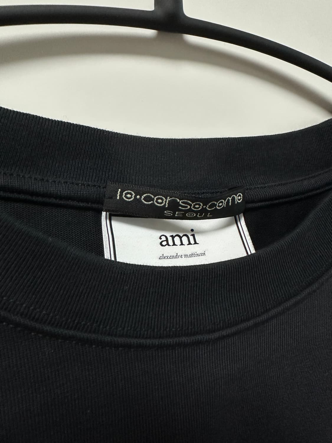 [M] 아미 AMI 스몰 하트 로고 패치 롱슬리브 상품이미지4