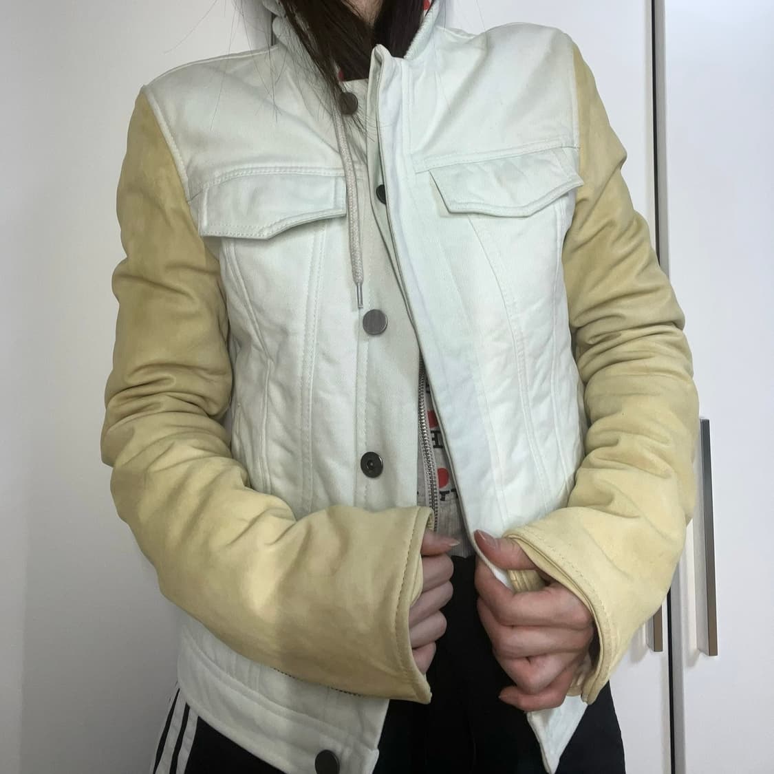 알렉산더왕 레더 코튼 자켓 상품이미지1