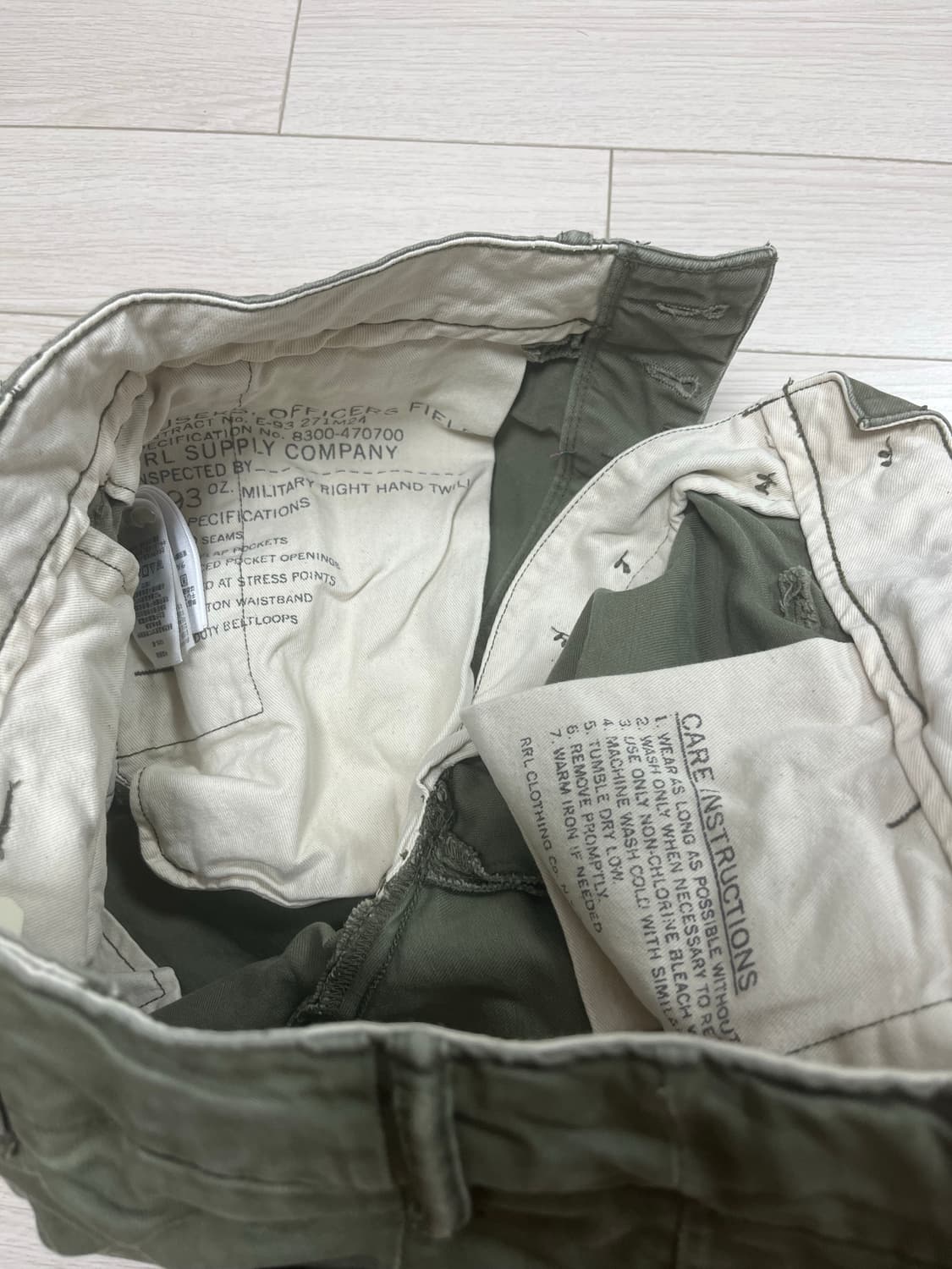 Rrl 오피서 치노 반바지 28사이즈 상품이미지5