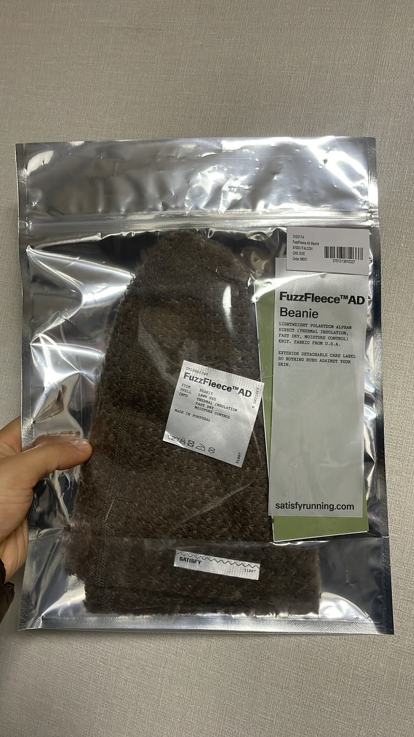 새티스파이 fuzz fleece 비니 팔콘 새상품 상품이미지1