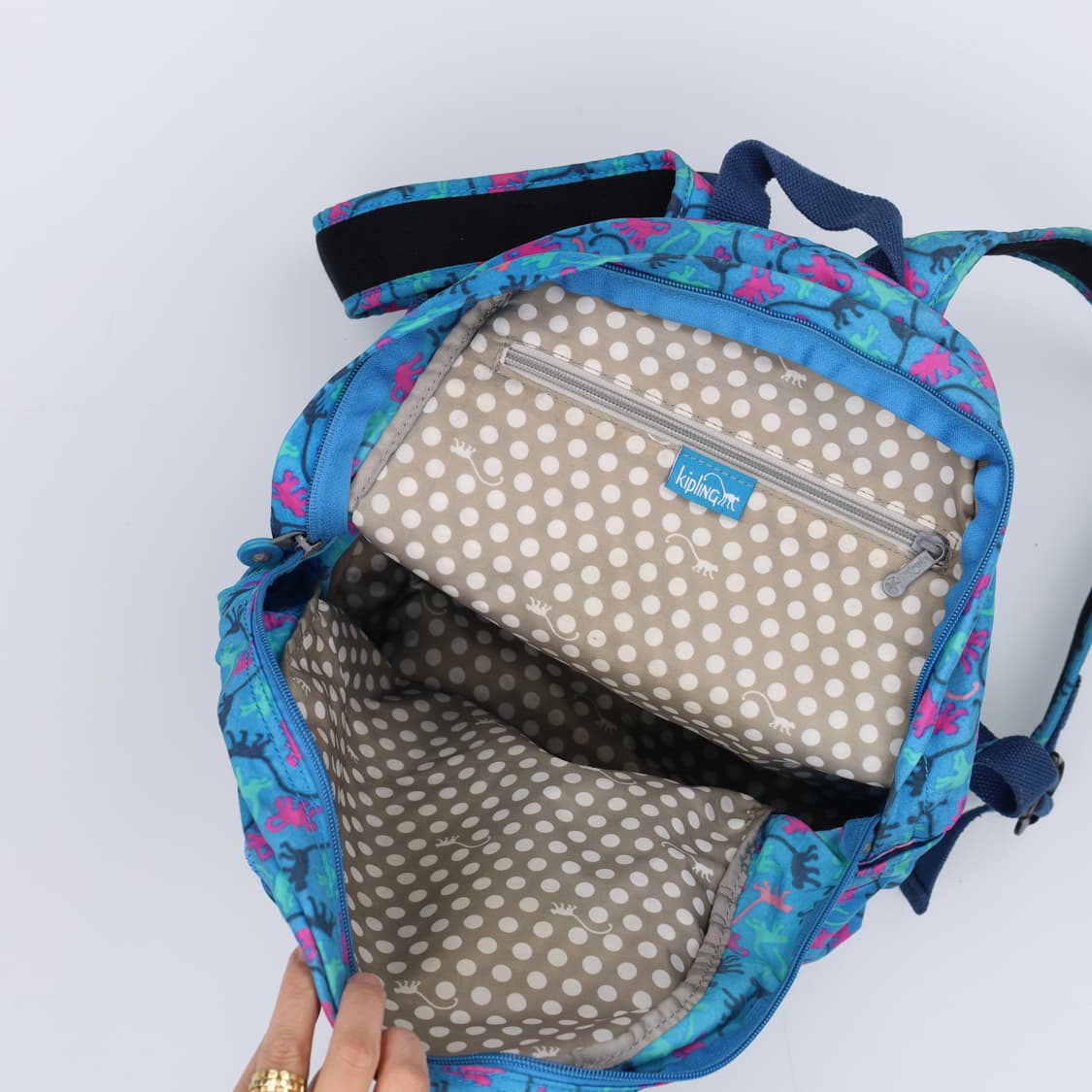 F 키플링 패턴 백팩 0409H1 상품이미지5