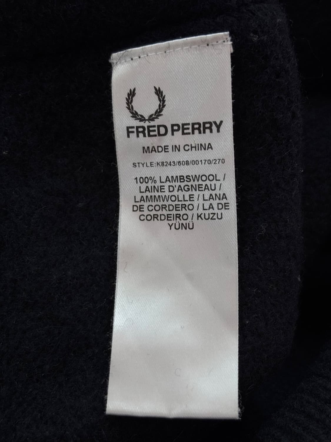 Vintage Fred Perry Wool Knit Zip up 상품이미지8
