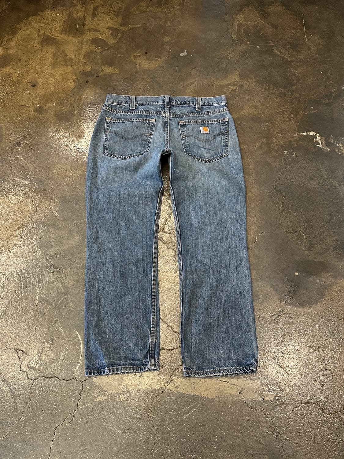 칼하트 릴렉스 스트레이트 데님팬츠 34x30 상품이미지2