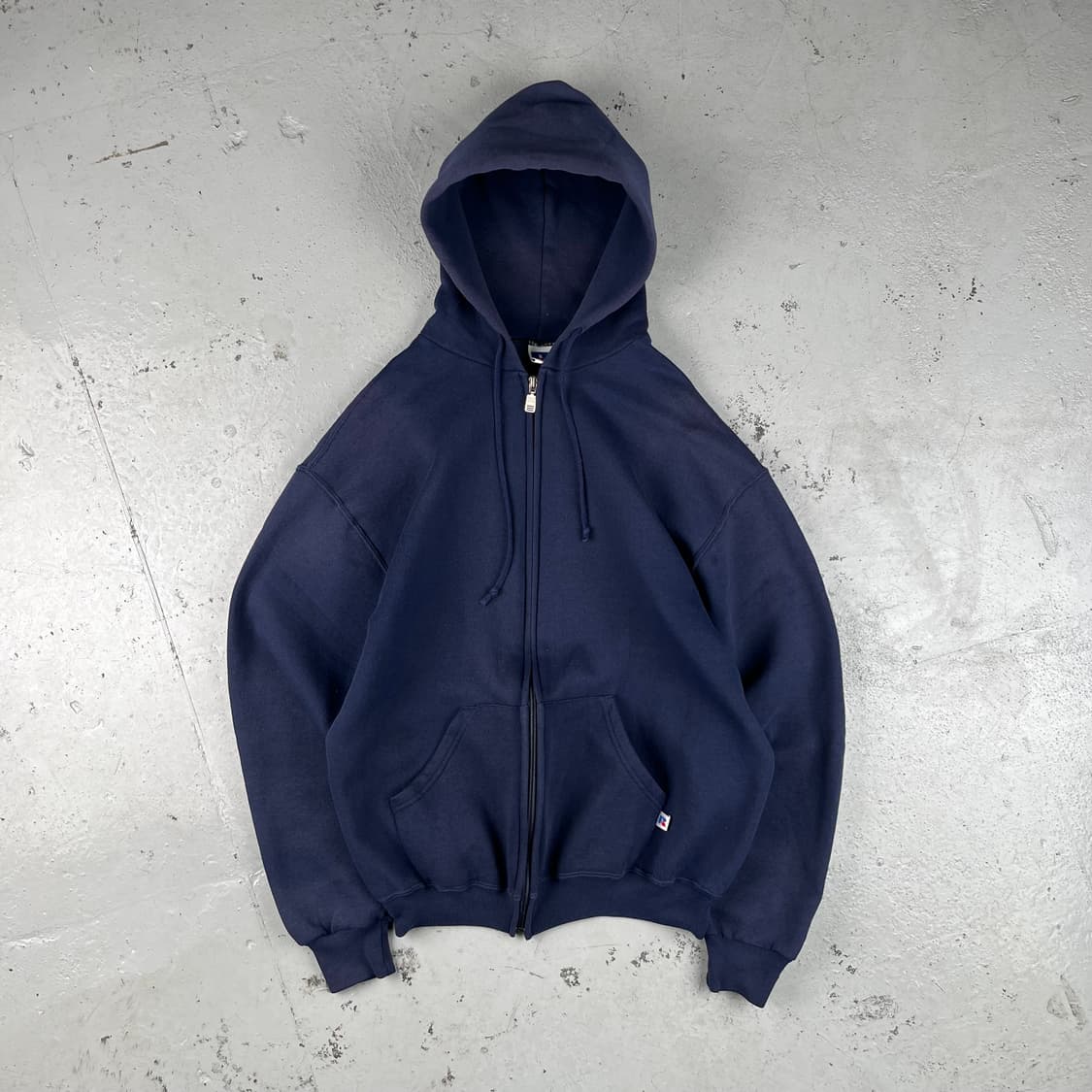 빈티지 러셀 애슬레틱 네이비 후드집업 상품이미지3