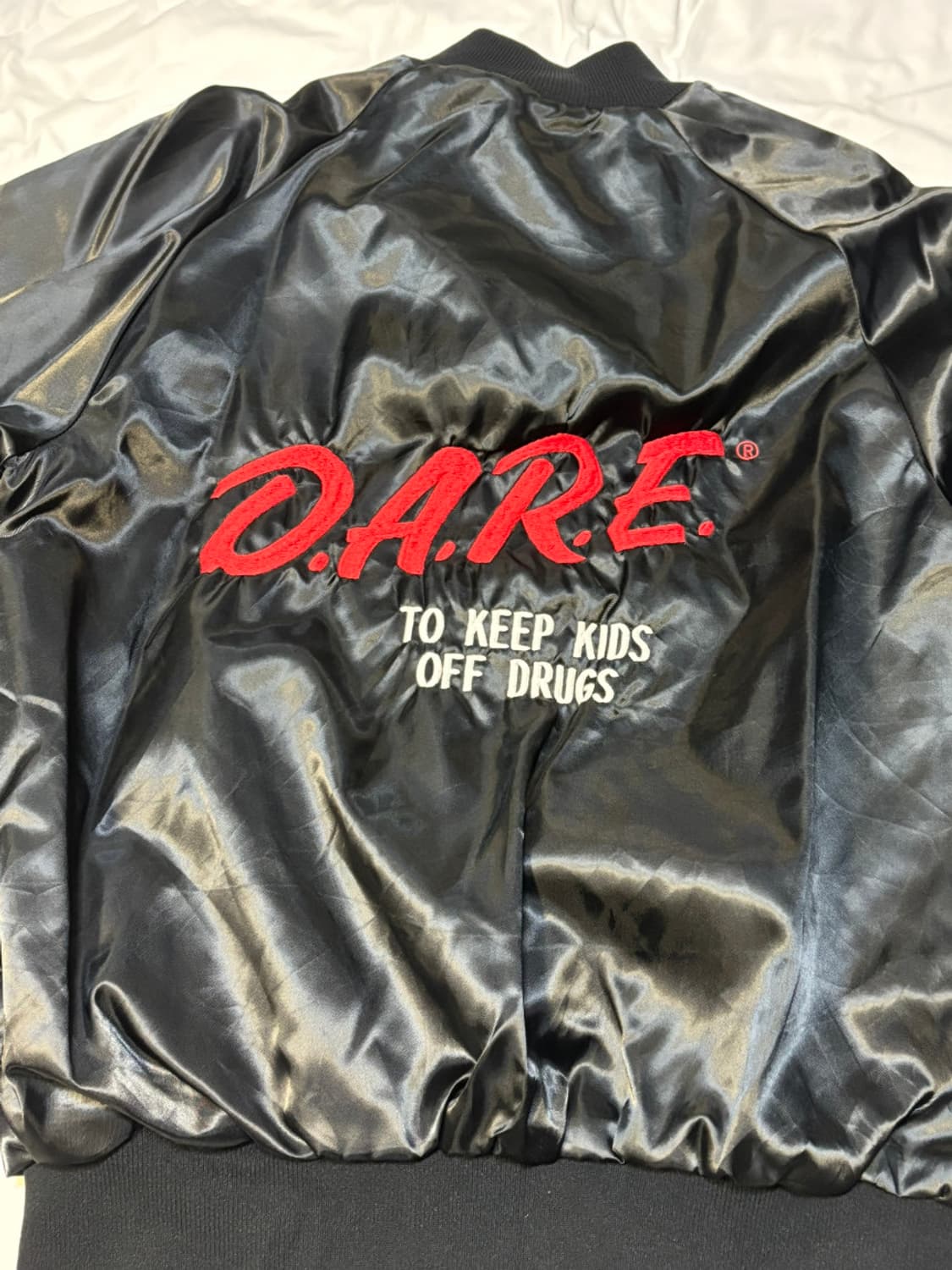 D.A.R.E 데어 약물남용방지 빈티지 나일론 봄버자켓 DARE 상품이미지5