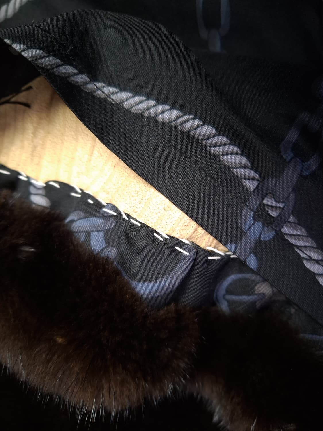 오리지날 블랙그라마 밍크 코트 상품이미지8