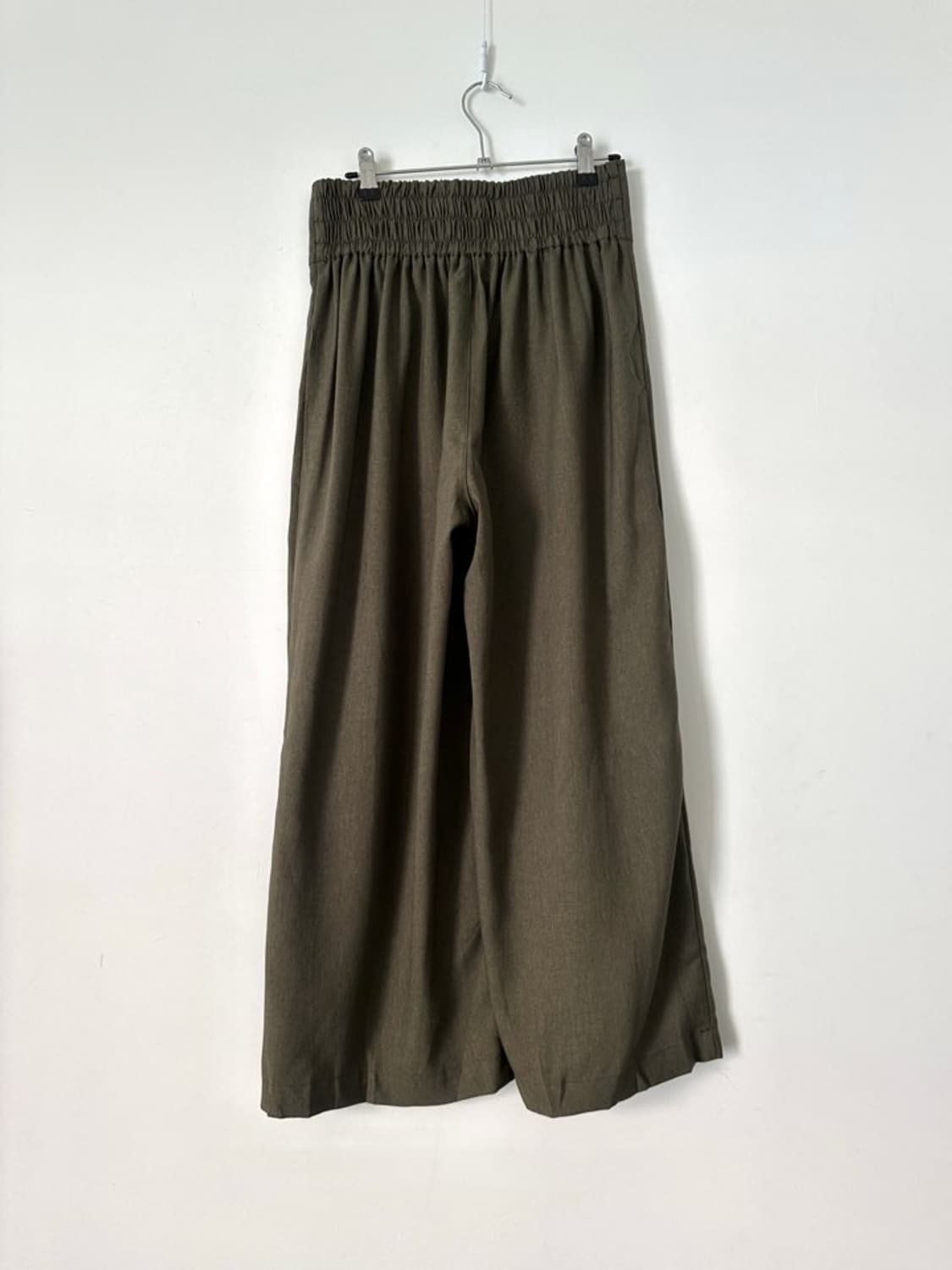 3 button wide banding slacks / khaki 상품이미지4