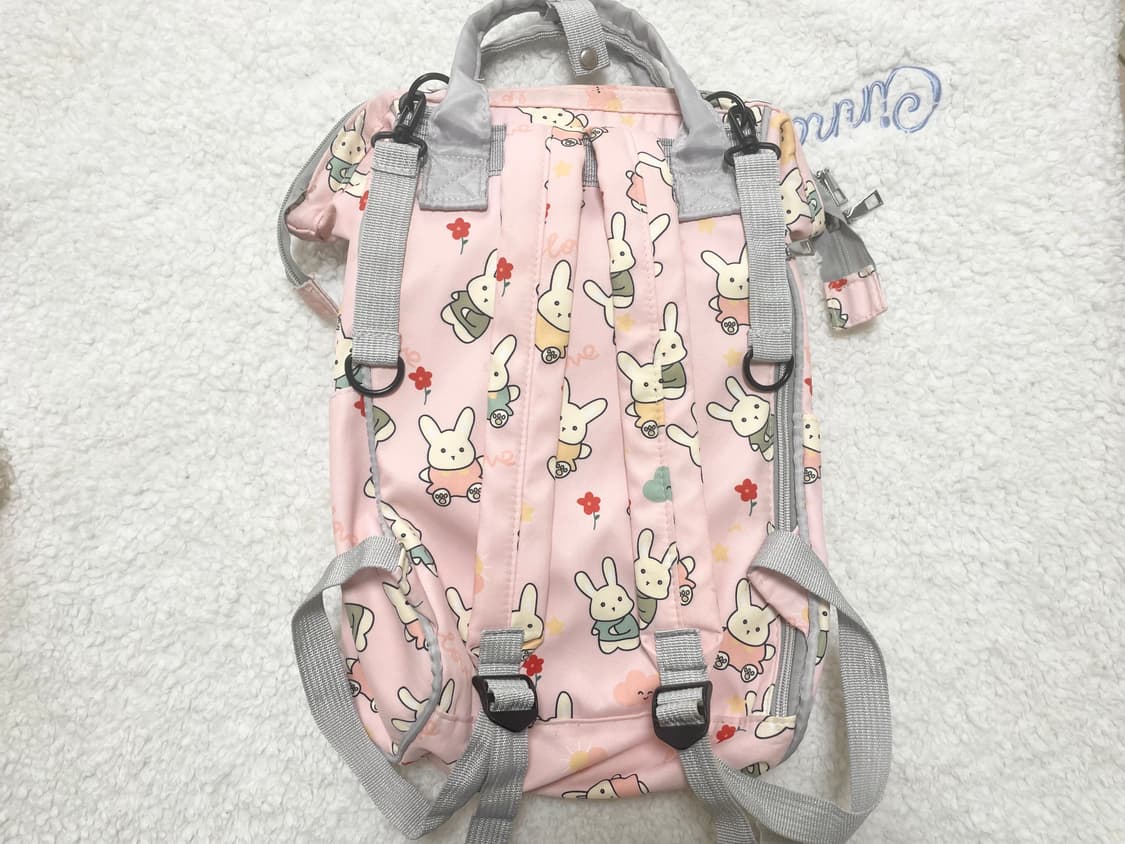 모리걸 빈티지 핑크 토끼 백팩 🐰💗🤍 상품이미지2