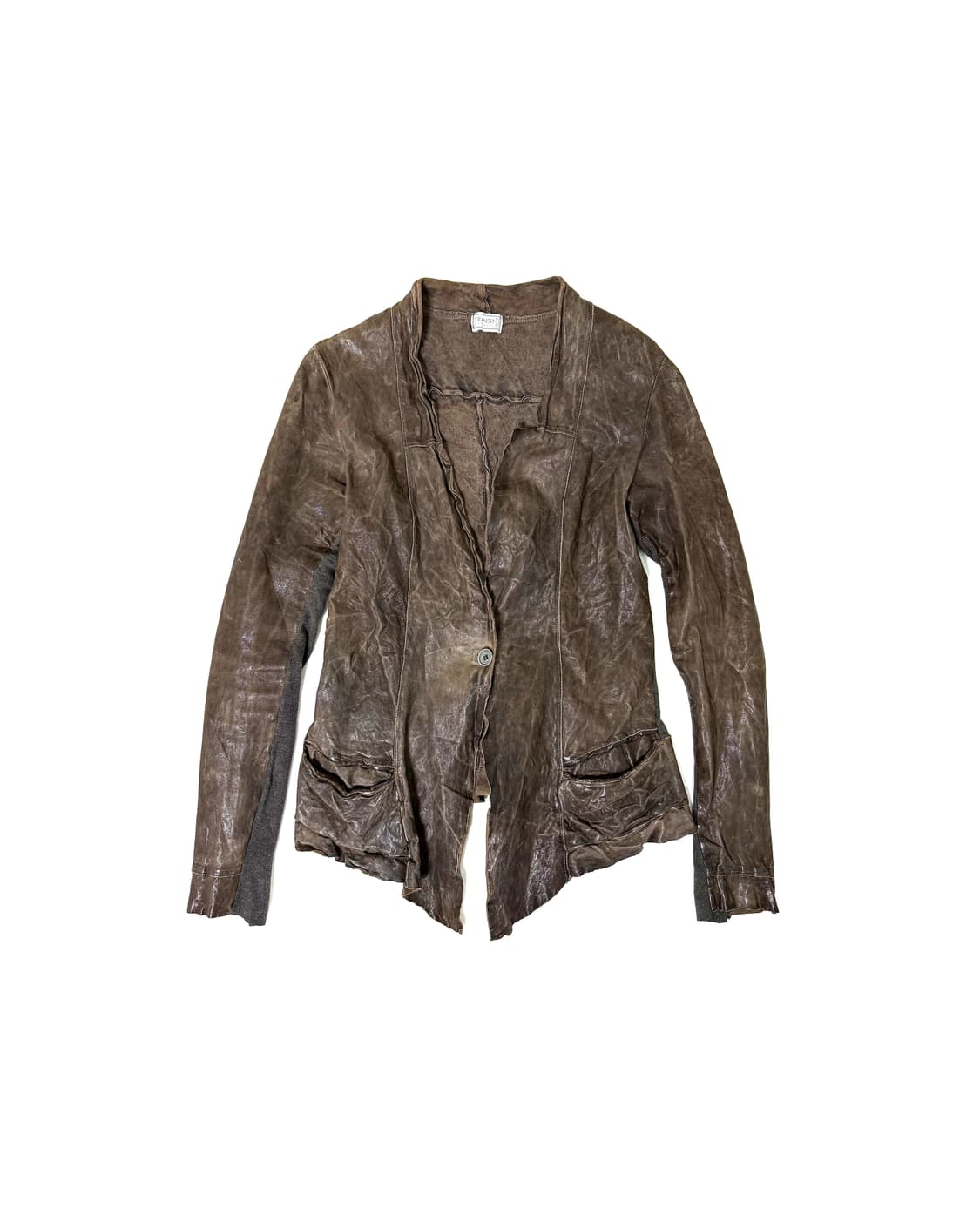 Transit crinkle leather jacket 상품이미지1