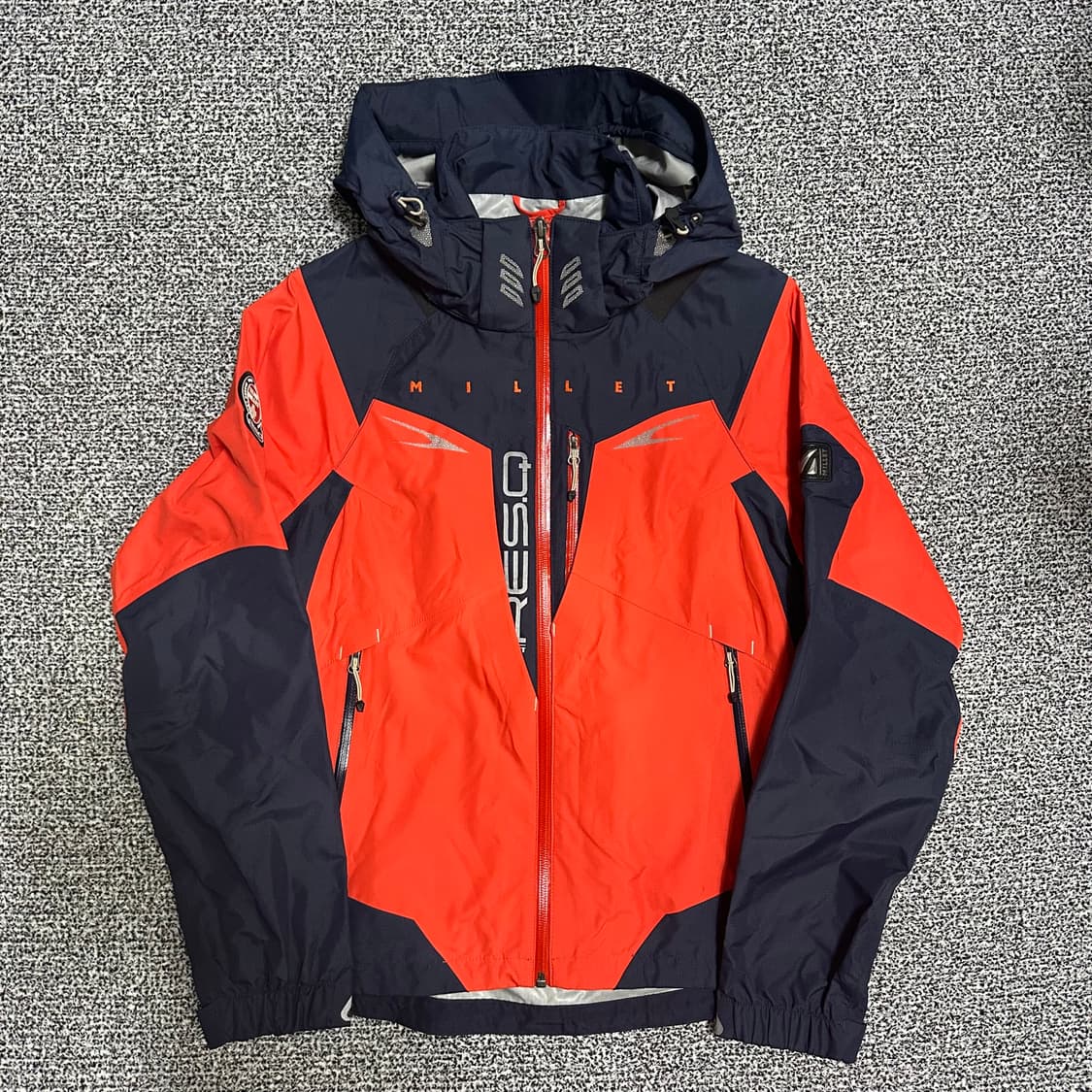 (90) 밀레 오렌지/네이비 바람막이 자켓 상품이미지1