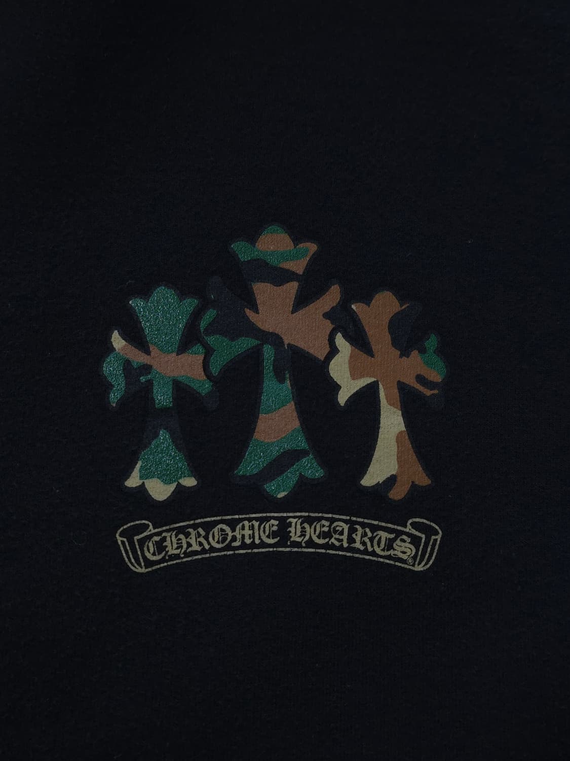 [L] 크롬하츠 카모 홀스슈 후드 블랙 상품이미지4