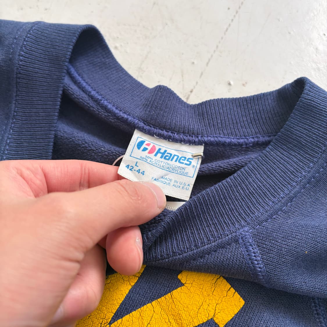 80s USA Hanes US NAVY 빈티지 스웻셔츠 L 상품이미지6