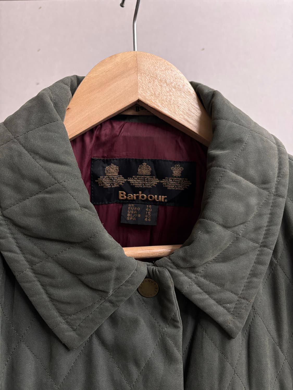 바버 퀼팅 코팅자켓 상품이미지3