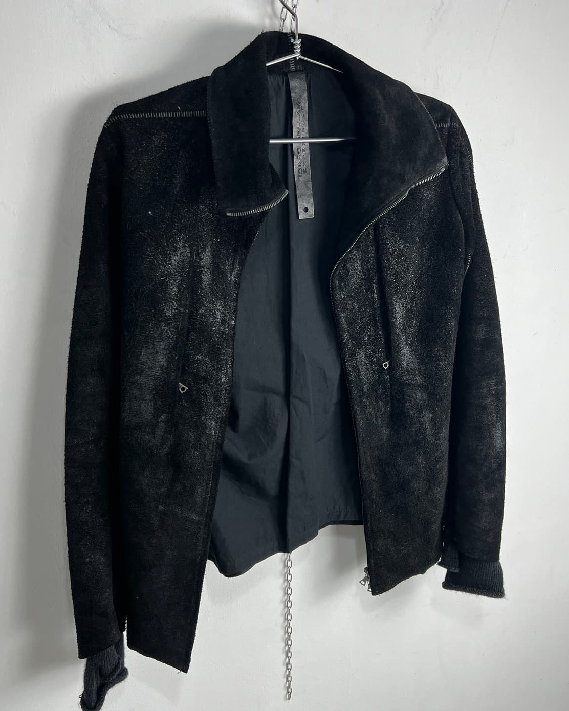 ISAAC SELLAM WAX COATED CALF SKIN JACKET 상품이미지4