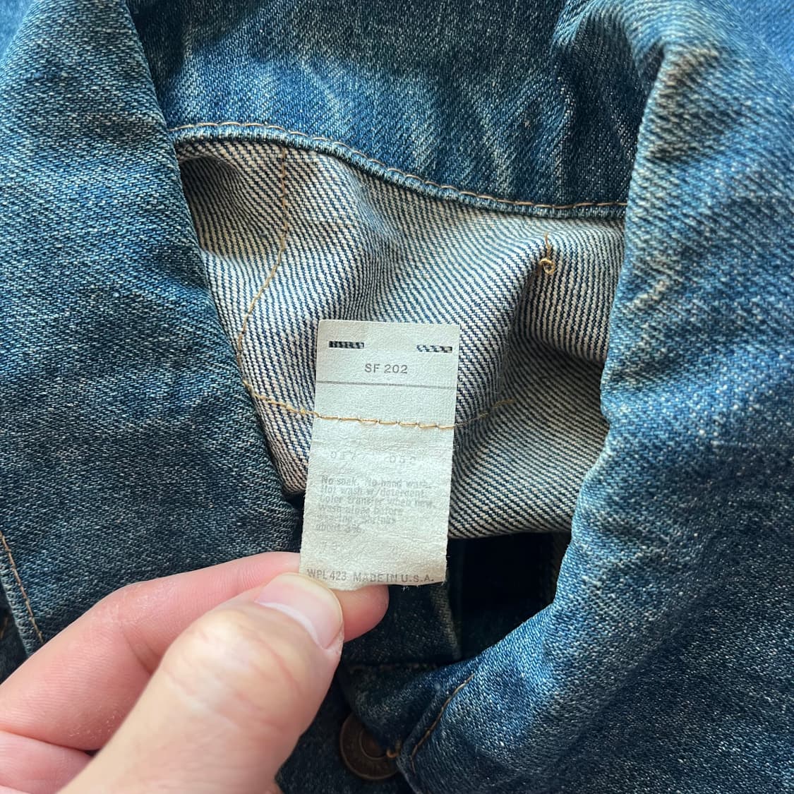 70-80년대 리바이스 70505 데님 자켓 미국제조 빈티지 USA 상품이미지5